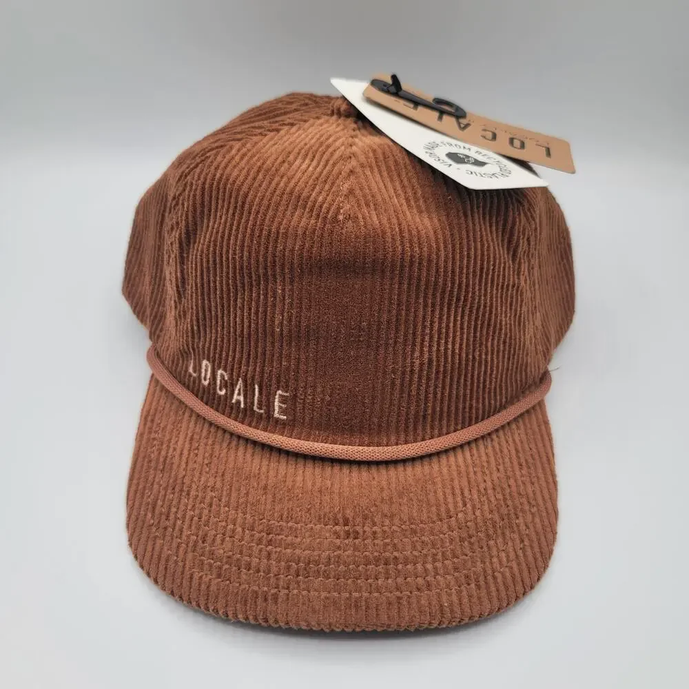 Locale Brown Corduroy Baseball Cap Dad Hat 